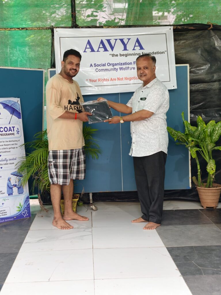 Aavya Foundation volunteers at work